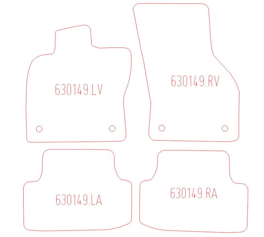 Automatten Seat Leon hatchback / Leon SC hatchback / Leon Sportstourer stationwagen / Leon ST stationwagen (2020-2020)