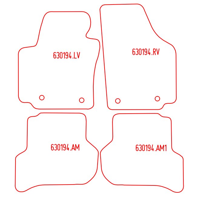 Automatten Seat Toledo (2004-2009)