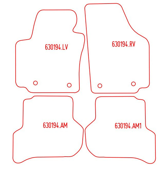 Automatten Seat Toledo (2004-2009)