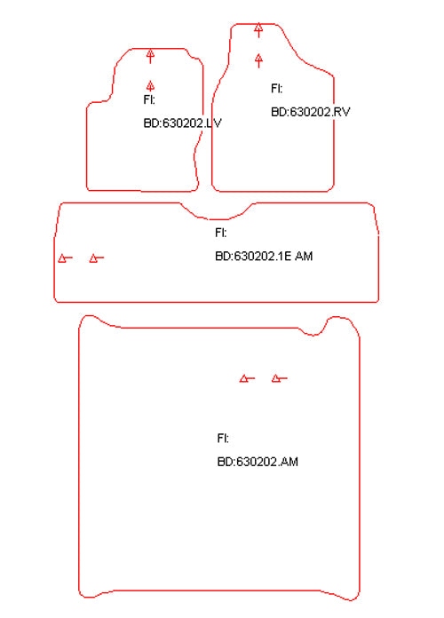 Automatten Seat Alhambra (1996-2009)