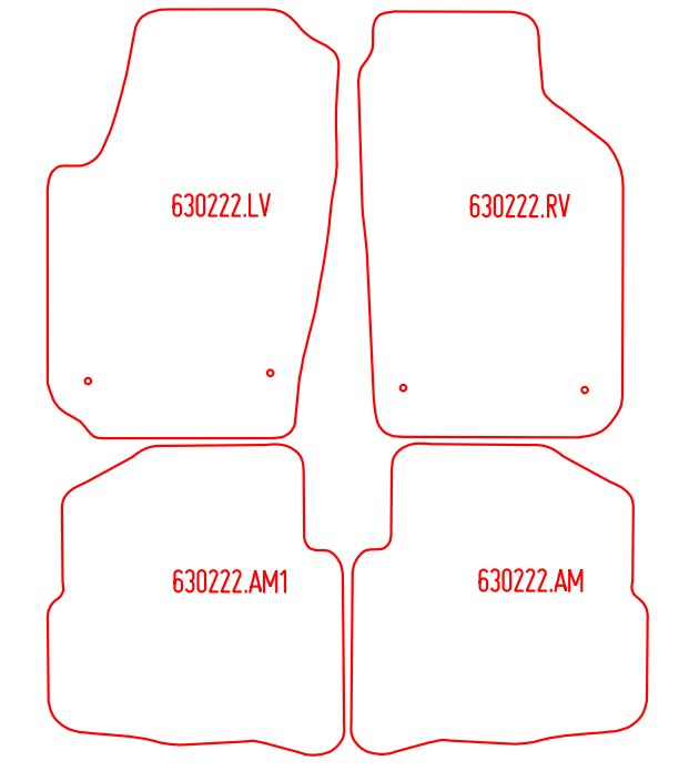 Automatten Seat Cordoba (2002-2009)