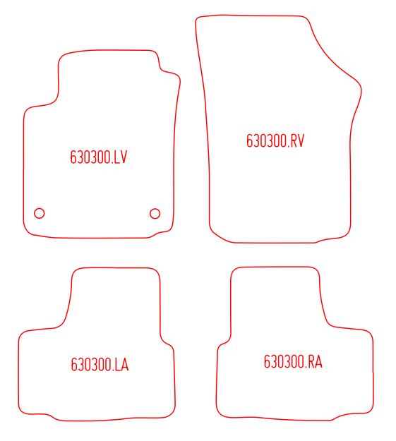 Automatten Seat Mii 3-deurs / Mii 5-deurs (2012-Heden)