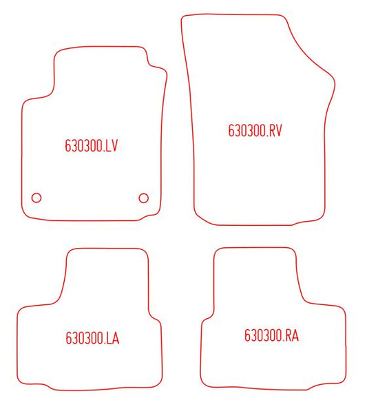 Automatten Seat Mii 3-deurs / Mii 5-deurs (2012-Heden)