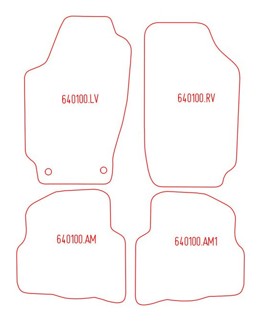 Automatten Skoda Fabia hatchback / Fabia sedan / Fabia stationwagon (2001-2007)