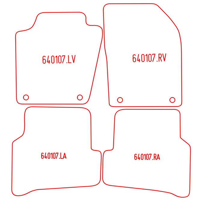 Automatten Skoda Fabia hatchback / Fabia stationwagon (2015-2021)