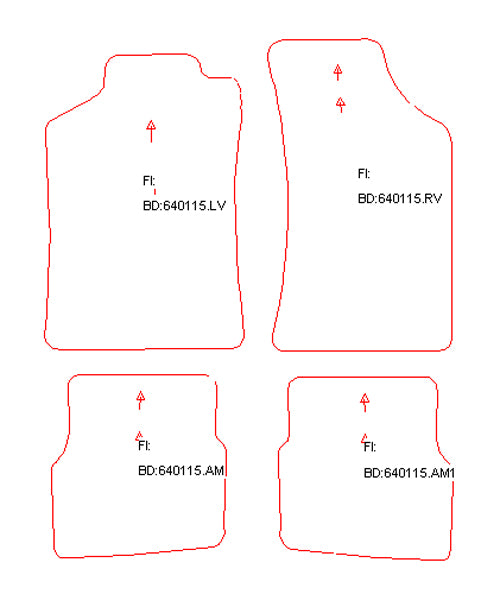 Automatten Skoda Favorit hatchback / Favorit Estate stationwagon (1991-1994)