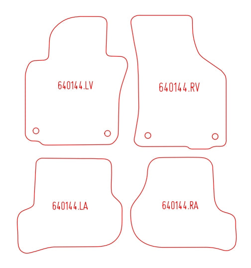 Automatten Skoda Octavia hatchback / Octavia stationwagon (2004-2009)