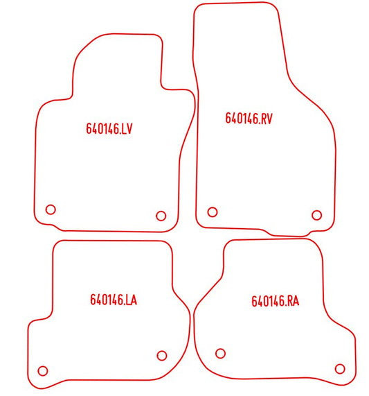 Automatten Skoda Octavia hatchback / Octavia stationwagon (2009-2013)