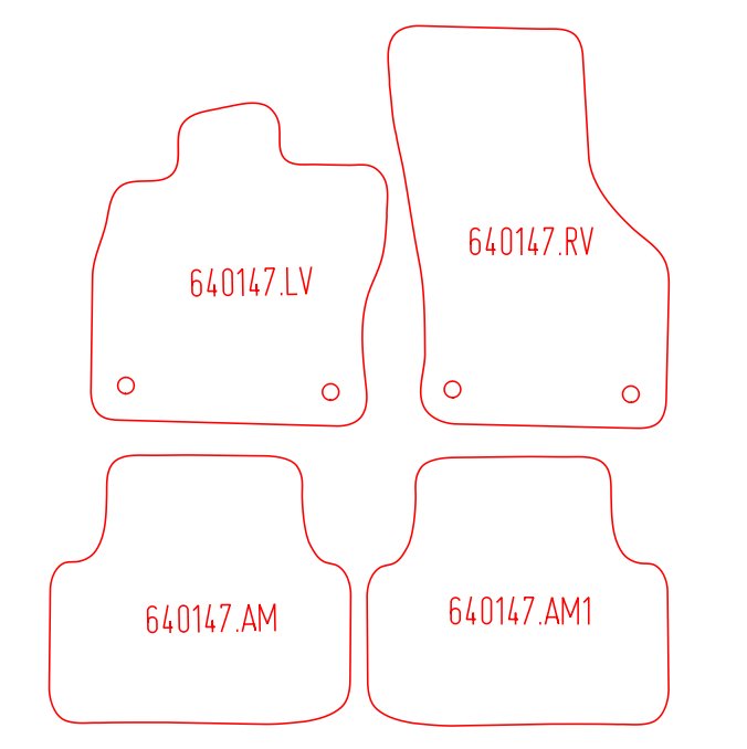 Automatten Skoda Octavia hatchback / Octavia stationwagon (2020-2019)