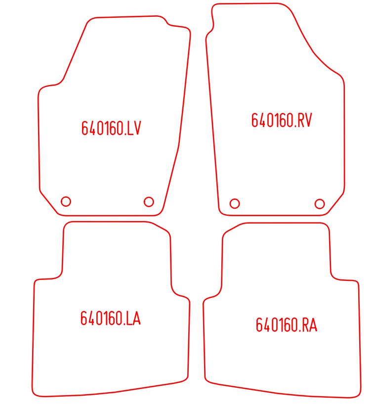 Automatten Skoda Roomster (2006-2016)