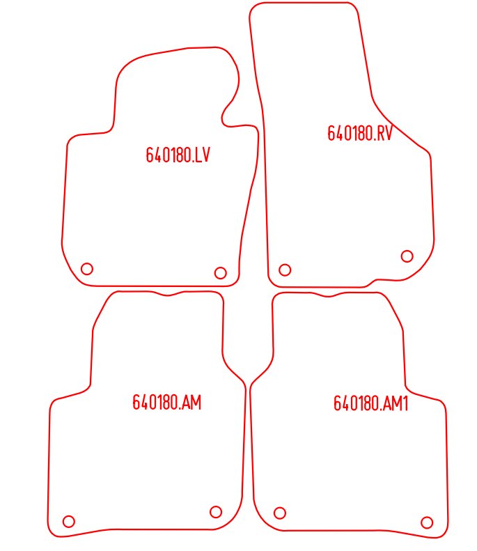 Automatten Skoda Superb sedan / Superb stationwagon (2010-2015)