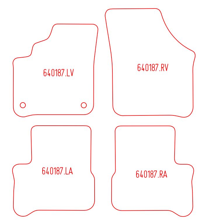 Automatten Volkswagen e-Up (2019-Heden)