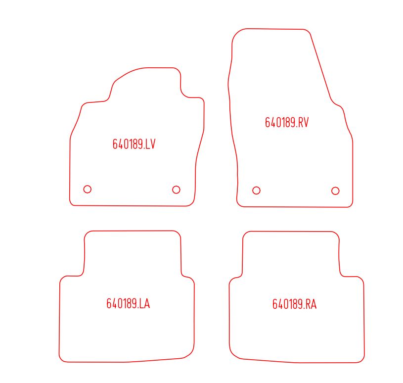 Automatten Skoda Scala (2019-Heden)