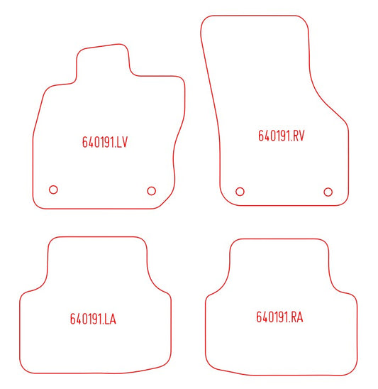 Automatten Skoda Octavia hatchback / Octavia stationwagon (2020-Heden)