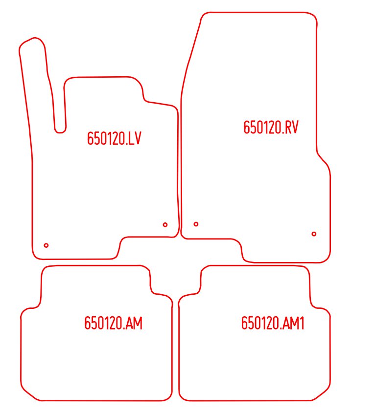 Automatten Smart Forfour (2004-2006)