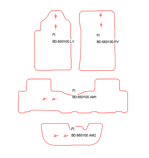 Automatten SsangYong Rexton (2002-2009)