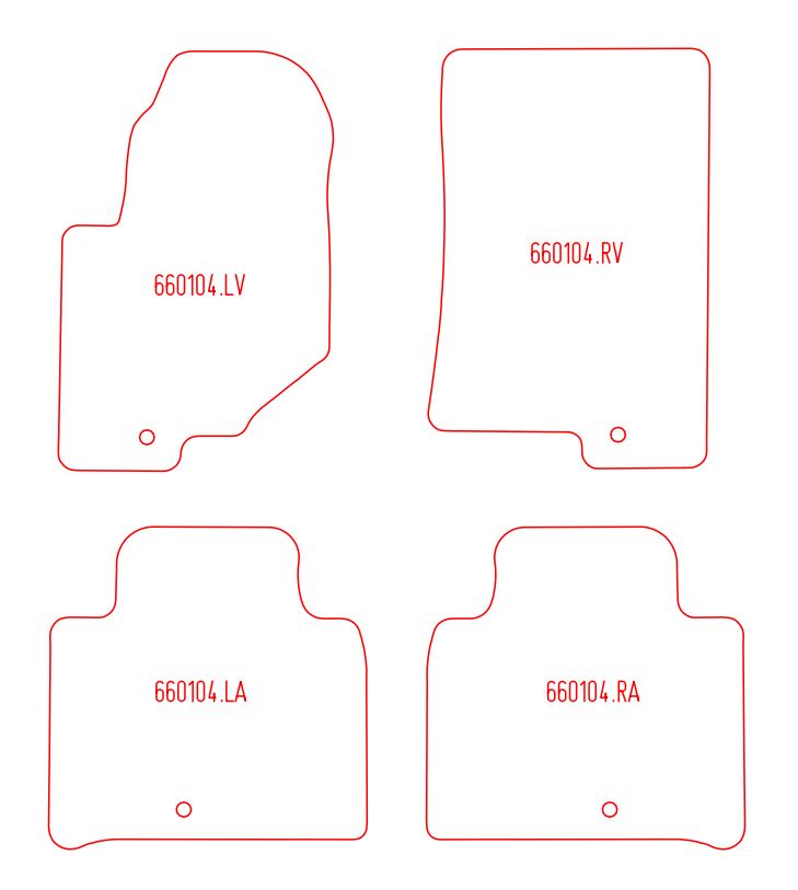 Automatten SsangYong Rexton (2017-Heden)