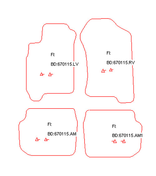 Automatten Subaru Forester (2000-2002)