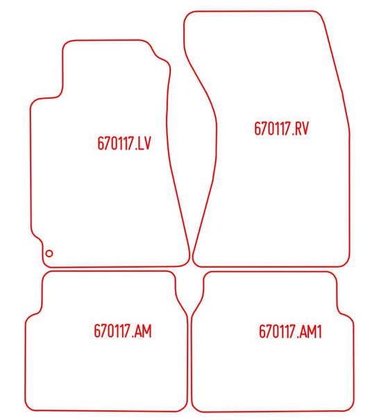 Automatten Subaru Forester (2002-2008)