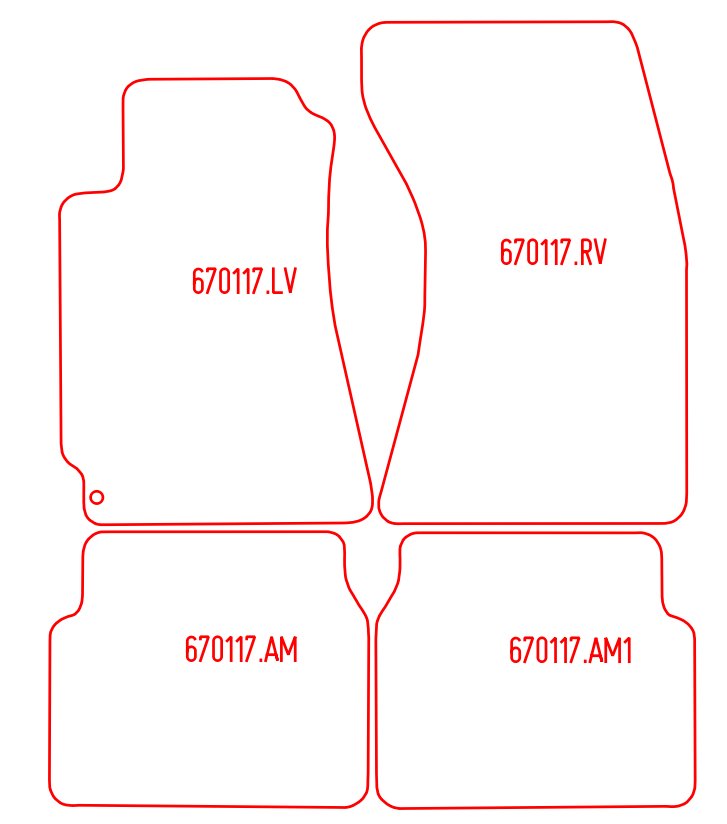 Automatten Subaru Forester (2002-2008)
