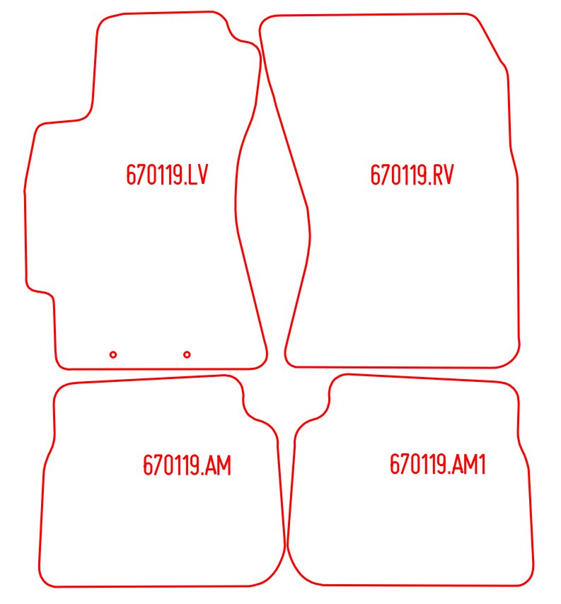 Automatten Subaru Forester (2008-2013)