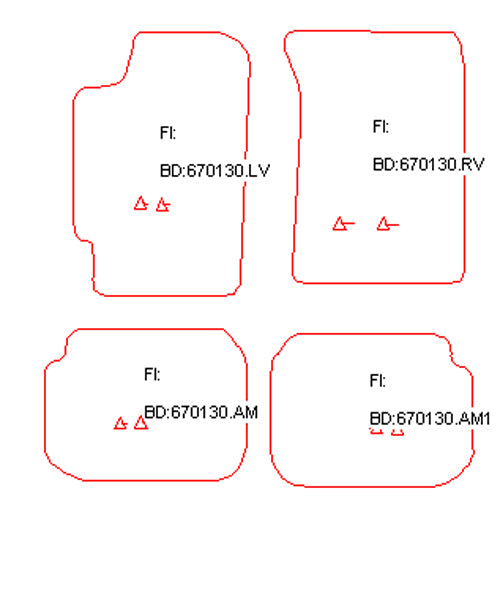 Automatten Subaru Impreza hatchback / Impreza sedan (1993-2000)
