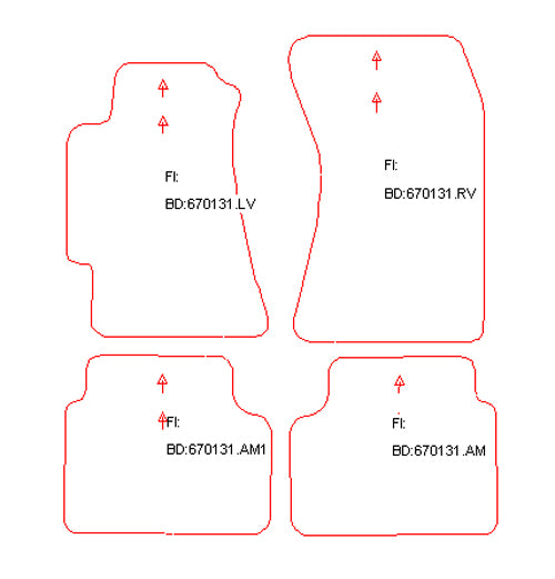 Automatten Subaru Impreza sedan / Impreza stationwagon (2000-2007)