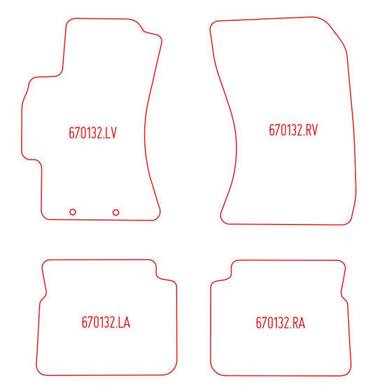 Automatten Subaru Impreza hatchback / Impreza sedan (2008-2014)
