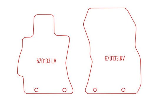 Automatten Subaru Legacy sedan / Legacy stationwagon (2009-2015)