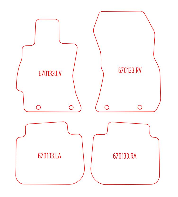 Automatten Subaru Legacy sedan / Legacy stationwagon (2009-2015)