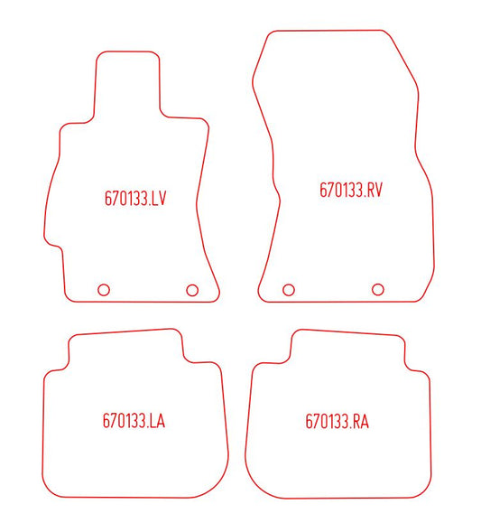 Automatten Subaru Legacy sedan / Legacy stationwagon (2009-2015)
