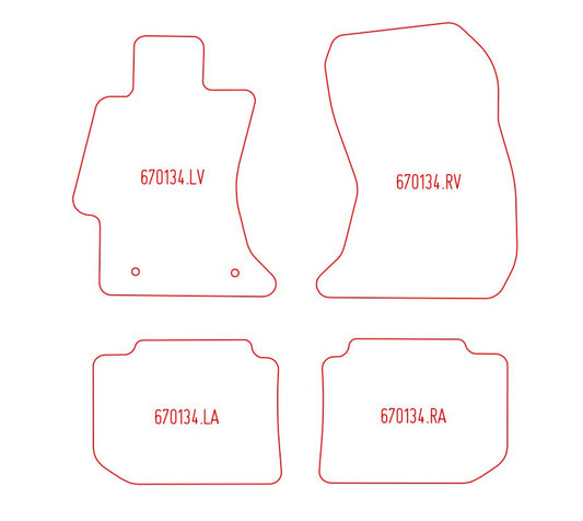 Automatten Subaru Levorg (2015-2021)