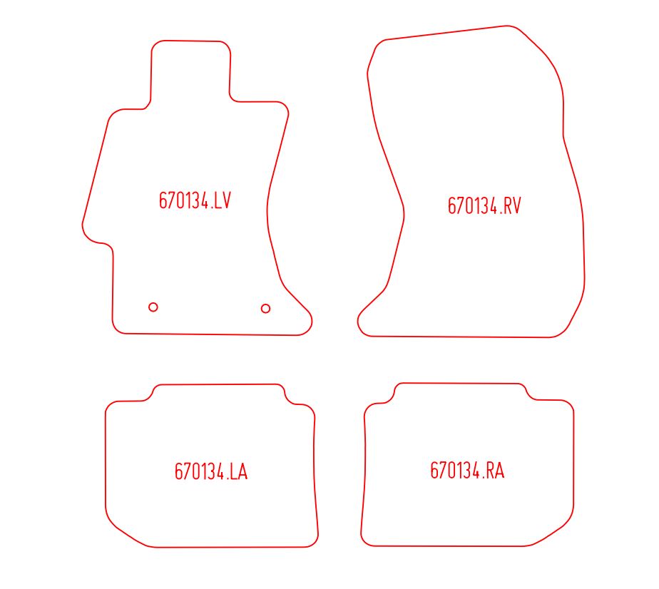 Automatten Subaru Levorg (2015-2021)