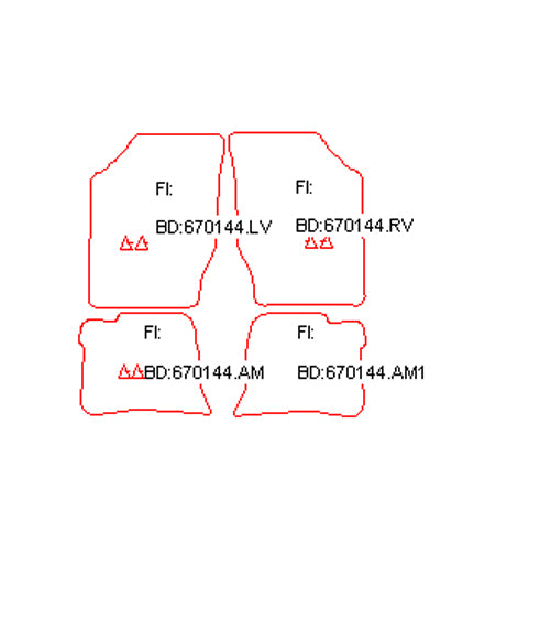 Automatten Subaru Justy (1989-1989)