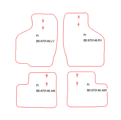 Automatten Subaru Justy (2004-2007)