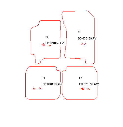 Automatten Subaru Legacy sedan / Legacy stationwagon / Legacy Outback stationwagen (1994-1998)