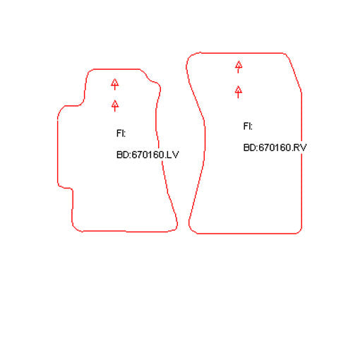 Automatten Subaru Legacy sedan / Legacy stationwagon / Legacy Outback stationwagon (1999-2003)