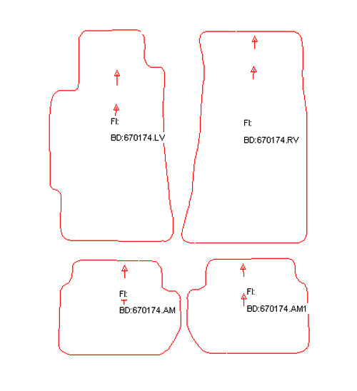 Automatten Subaru SVX (1992-1997)