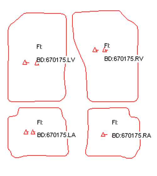 Automatten Subaru Vivio (1992-2000)
