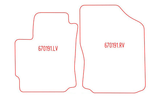 Automatten Subaru Justy (2007-2011)