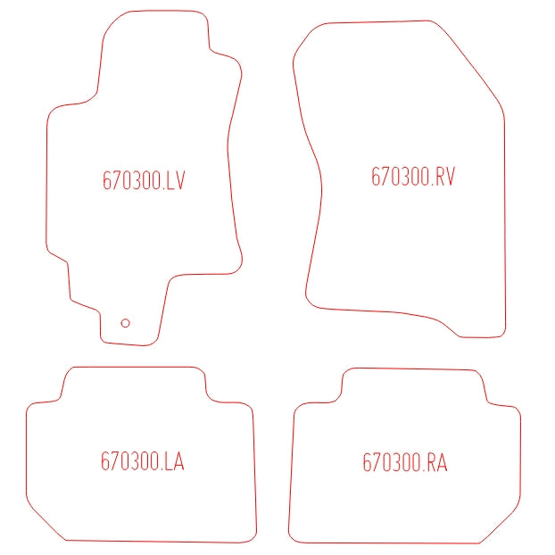 Automatten Subaru Tribeca (2005-2014)