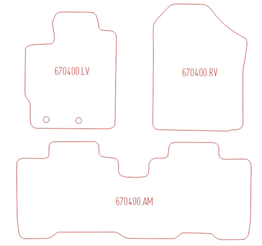 Automatten Subaru Trezia (2011-2017)