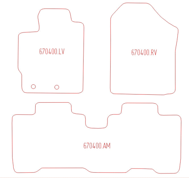 Automatten Subaru Trezia (2011-2017)