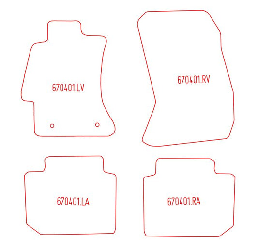 Automatten Subaru XV (2012-2017)
