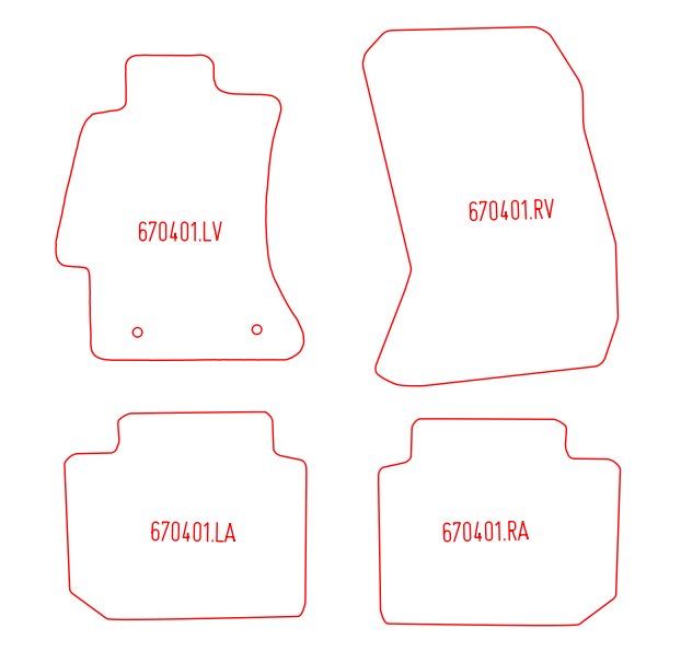 Automatten Subaru XV (2012-2017)