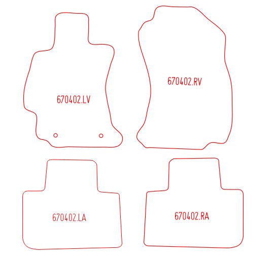 Automatten Subaru Forester (2013-2018)