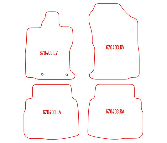 Automatten Subaru Outback (BT) (2021-Heden)