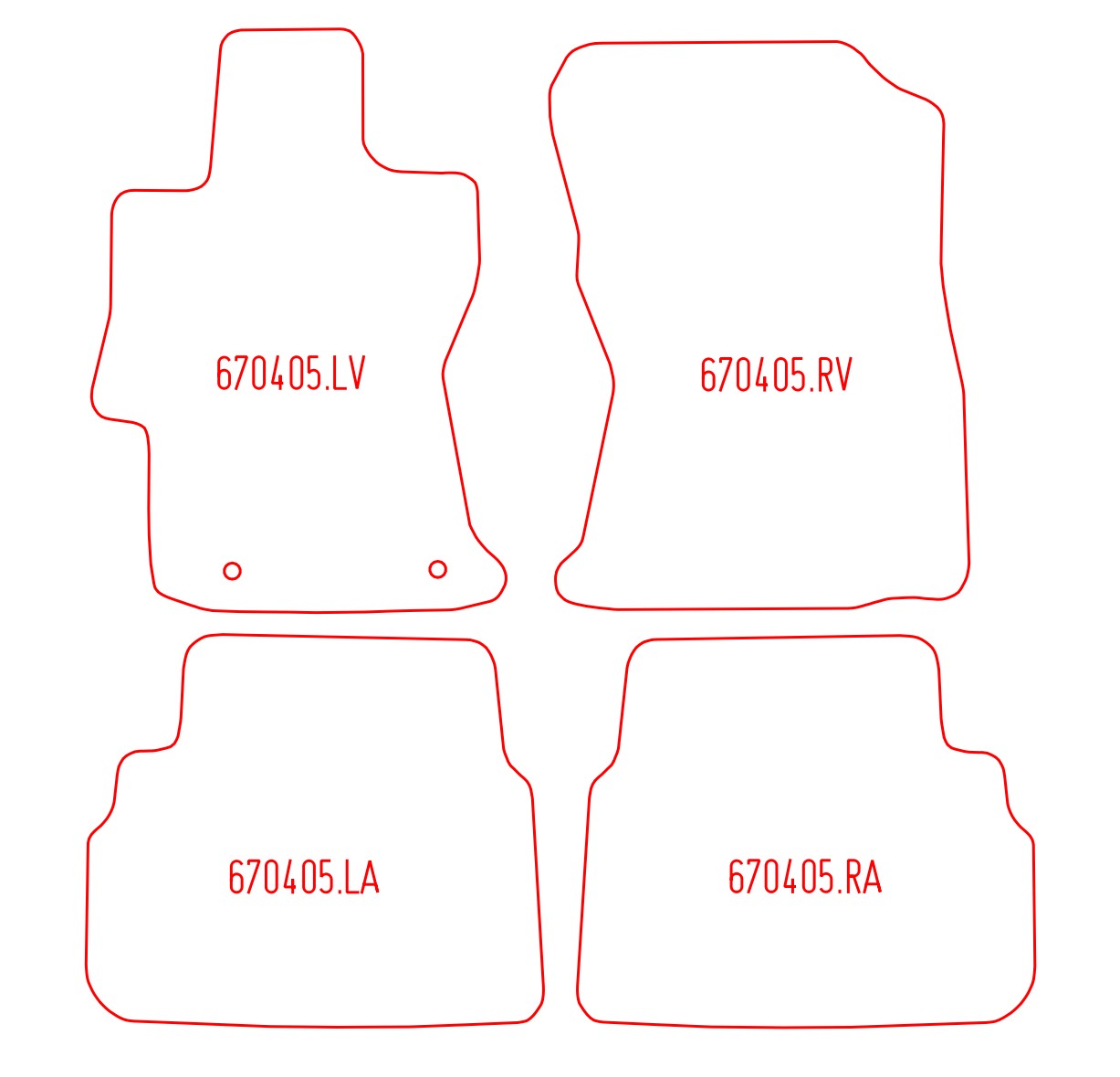 Automatten Subaru XV (2018-2023)