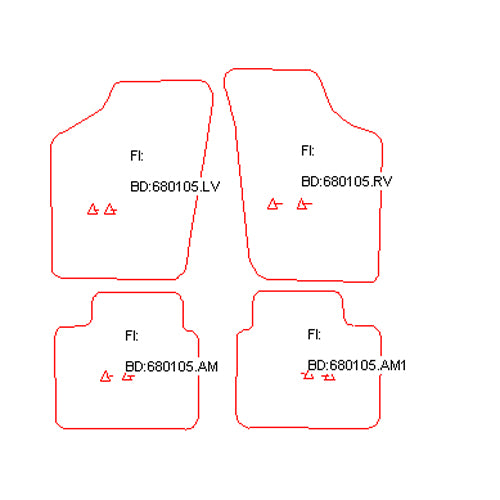 Automatten Suzuki Alto (1988-1995)