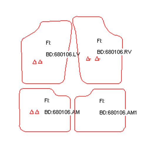 Automatten Suzuki Alto (1988-1995)